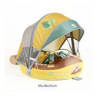 Infant Buoy Float with Sun Cover Portable Travel Design for Swimming, Toddlers