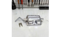 Stainless Steel Fuel Heater Muffler with Bracket Polished Fuel Heater Exhaust Muffler Compact Vehicle Part High Temperature for Workshop Installs