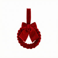 Christmas Wreath Soft-Textured Decorative Wreath Loop Hanger for Wall Display