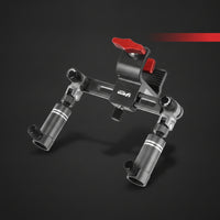 Anti-Slip Fishing Rod Holder with Dual Clamps Adjustable Fishing Rod Holder with Clamp Corrosion-Resistant Long-Lasting for Anglers, Fishermen
