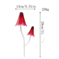 Double-Head Mushroom Iron Garden Decoration