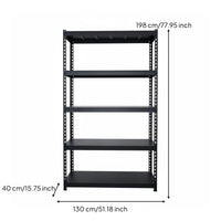 L-Shaped Corner Shelf Space-Saving Multi-Layer Metal Rack Easy Assembly Heavy Duty Warehouse Shelving for Basement, Living Room, Bedroom