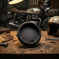 Matte Black 7-Inch Headlight Shell Universal Fit 7-Inch Headlight Housing Round Hardware Sturdy for Cafe Racer Projects