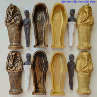 Ancient Egyptian Pharaoh and Queen Mummy Coffin Pyramid Magic Props