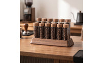 Coffee Bean Display Stand 12-Hole Coffee Bean Storage Display Rack for Baristas