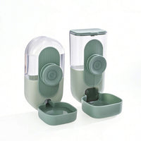 2 Pieces Cage-Mounted Feeder and Waterer Automatic-fillFed for Dog Crates, Pups