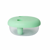 Slimline Snack Container Finger-Grip Glass Snack Container Integrated Handle