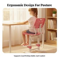 Ergonomic Splitspinerest Chair Height Adjustable children's Furniture Support Breathable pad for Students, Teenagers