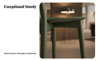 Counter Chair with Backrest Nordic design Bar Stool Stable Base Built-in Footrest for Kitchen Island