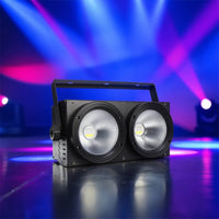COB Stage Light High Cri Two-headHead Stage Light Lighting Bright Compact for Wedding DJs, Concerts, Clubs