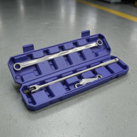 3 Pieces Wheel Alignment Wrench Set Triple-Piece Alignment Tools Silver Finish Auto Repair Toolss for Workshop, Garage