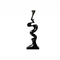 Abstract Resin Statue Reflective Abstract Sculpture Smooth Surface Decorative Sculpture for Living Room Display