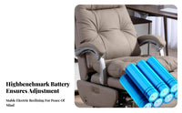 Reclining Highspine-Supporting Chair with Footrest Height Adjustable Highspine-Supporting Recliner with Footrest 360° Rotate