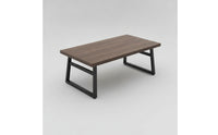 Sturdy Rectangular Dining Table Streamlined Dining Table with Adjustable Feet Industrial Furniture Minimalist for Cafes