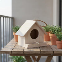 Parrot Breeding Box Natural Wood Hanging Bird Nest Sturdy for Lovebirds