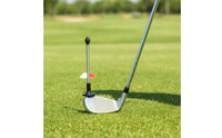 Portable Golf Swing Direction Indicator Adjustable Golf Alignment Stick Compact Training Aid Lightweight for Golfers, Beginners, Driving Range, Home Practice