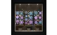 3 Pieces Shine in the Dark Snowflake Decal Removable Christmas Snowflake Sticker
