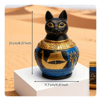Bastet Cat Head Jar Collectible Bastet Canopic Jar Vintage Design for Pet Owners