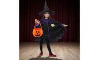 Girl's Witch Costume Role-Playing Witch Costume Set Halloween Outfit for Kids