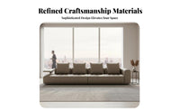 L-Shaped keyboard Key Sofa Minimalist design Sectional Couch Italian Aesthetic Living Room Seating for Families, Hosts, Villa, leisure Area, Office