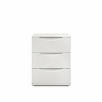 hardwood Wood Construction 3-Drawer Nightstand Nordic Design Bedside Table Fully Assembled Bedroom Furnishing Minimalist aesthetic for Apartment Dwellers, Homeowners, Dorm Room, Home Office, Hallway, Nursery