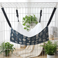 Thickened Cat Hammock and Window Mounted Cat Bed, Double-Sided Canvas Hanging Bed for Indoor Cats, Cozy Window Hanging Hammock for Small Animals