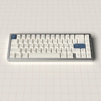 JKDK Blue Pink Japanese Keycaps, PBT Dye-Sublimation, OEM Profile, for 61/68/75/84/87 Key Mechanical Keyboards