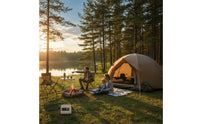 Waterproof Air Tent Sun Protection Large Inflatable Cabin Tent Spacious Portable for Families, Groups, Camping