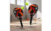 ABS Sturdy Face Padel Racket Lightweight Foam Center Padel Racket Non-Slip Grip Shock Absorption for Beginners, Training