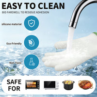 Thickened Non-Slip Waterproof Silicone Oven Mitts for Baking