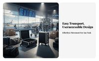 Wheeled Flight Case Removable Dividers Rolling Utility Chest for DIY Enthusiasts