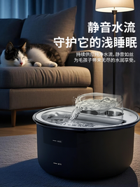 宠元宠物用品猫咪饮水机自动循环恒温流动喝水狗狗饮水器静音喂水