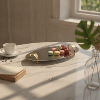 Mirrored Tray Stainless Steel Tray Mirror Polished Metal Platter for Home Stylists