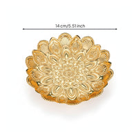 Metal Decorative Tray Shallow Tray Varnish Look