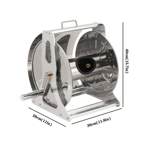 Wall Mounted Hose Reel Space-Saving Outdoor Storage Tangleclear for Yard