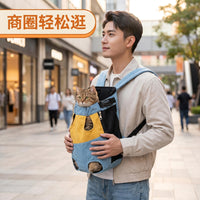 跨境批发宠物双肩包外出便携胸前四脚背包狗狗猫咪旅行透气软包