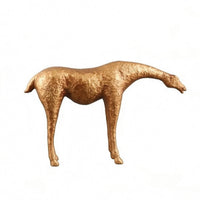 Metal Equine Sculpture Tabletop Abstract Horse Ornament Home Decor