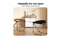 Minimalist Cylindrical Stool Foldable Space-Saving Seat Sturdy Construction