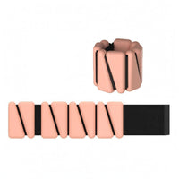 Hook-and-Loop Strap Weighted Wristband Triangular Segmented Fitness Wrist Weights Smooth Molded Finish Adjustable Wrist Weight Set Rounded Edges for Exercise, Training, Stretching