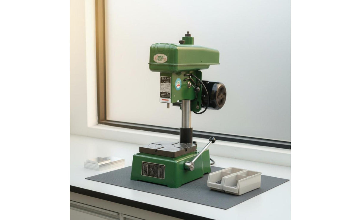 Stable and Long-Lasting Vertical Tapping Machine All-Copper Engine Benchtop Tapping Machine Electric Benchtop Drill Press for Machinists, Professionals, Factory, Garage