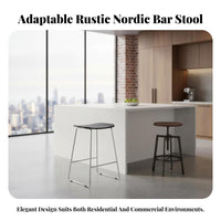 Backless Counter Stool Industrial Design Bar Chair Nordic Design for Cafe Owners