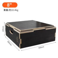 Wooden Plyometric Jump Box 5-in-1 Combo Step Box for Fitness Gym Children