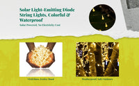 Solar color-changing patio lights