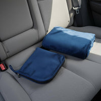 Flannel Trip Blanket Pillow Foldable Trip Blanket Pillow Set Zippered for Outdoor