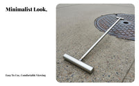 T-Handle Manhole Hook Multi-Functional Stainless Steel Pull Hook Manhole Cover Lifter for Workers, Outdoor, Warehouse