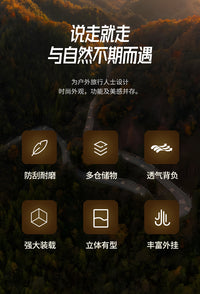 跨境亚马逊垂钓背包双肩男女轻便户外包运动多功能工具包露营胸包