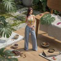 Hand Painted Miniature Figure Resin Mini Diorama Doll for Display Shelf