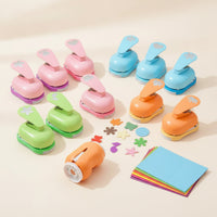 12 Pieces Craft Punch Set with Paper Manual for Crafters, Kids