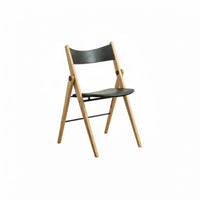 Foldable Wooden Chair Sturdy Frame Upholstered Wooden Folding Chair for Parties