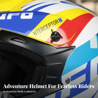 Complete-Coverage Outdoor Helmet Lightweight Design Full Face Motocross Helmet Adjustable Chin Strap Secure Headwear for Women, Motorcyclists